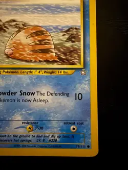 Pokemon WOTC Water Card Lot Poliwag Swinub Kabuto Goldeen Neo Base Set 2 x4 - Image 2