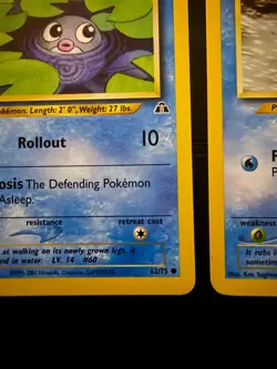Pokemon WOTC Water Card Lot Poliwag Swinub Kabuto Goldeen Neo Base Set 2 x4 - Image 3