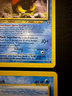Pokemon WOTC Water Card Lot Poliwag Swinub Kabuto Goldeen Neo Base Set 2 x4 - Image 5