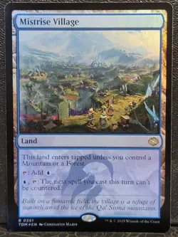 MTG Tarkir Dragonstorm Mistrise Village 261 Foil Regular Art NM-M - Image 1