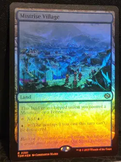 MTG Tarkir Dragonstorm Mistrise Village 261 Foil Regular Art NM-M - Image 2