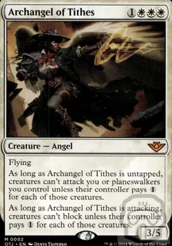 Archangel of Tithes 2 Outlaws of Thunder Junction Magic: The Gathering NM/M - Image 3