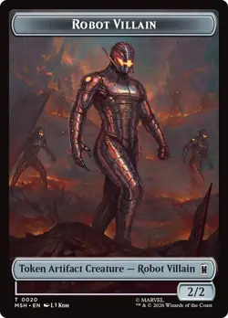 Robot Villain | Hero Double Sided Token [Marvel Super Heroes] MTG - Image 1