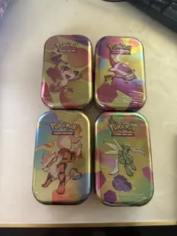 Pokemon TCG Scarlet & Violet 151 - Mini Tins - Lot of 4, New Sealed Mew Two ASH - Image 1