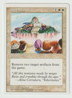 Magic the Gathering MTG Fifth Edition (5th) Dust to Dust White Uncommon LP - Image 1