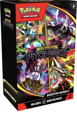 Pokemon Mega Evolution Pitch Black Booster Bundle 6 Booster Packs - Image 1
