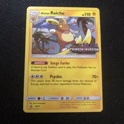 Alolan Raichu - SM72 - Pre-Release Promo POKEMON SUN & MOON PROMOS NM - Image 1