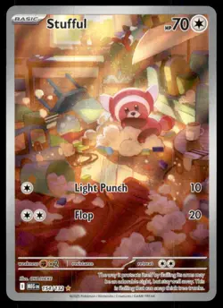 Stufful 154/132 Illustration Rare Mega Evolution Pokemon Holo Near Mint - Image 1