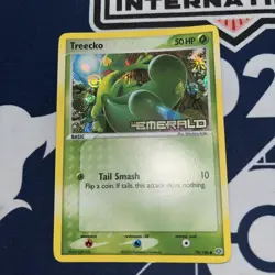 Treecko Reverse Holo Rare 70/106 Pokemon TCG:EX Emerald STAMPED Pokemon-LP - Image 2