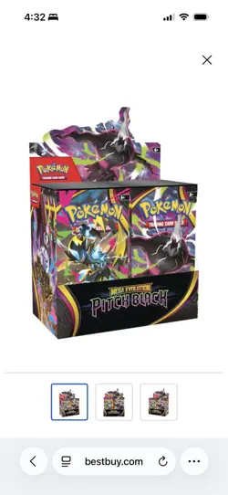 Pokemon TCG Mega Evolution: Pitch Black Booster Box (36 packs!) - Image 1