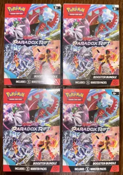 Pokemon TCG: Scarlet & Violet - Paradox Rift Booster Bundle Lot Of 4- NEW 820650854125 - Image 1
