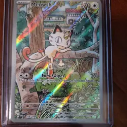 Pokemon TCG Phantasmal Flames Meowth #106/094 Illustration Rare NM CONDITION - Image 1