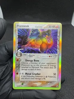 Pokemon TCG Marowak 10/113 Delta Species Reverse Holo Rare English MP/HP - Image 1