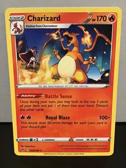 Charizard 025/185 Pokemon Vivid Voltage Rare - Image 1