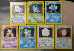 Pokemon Base Set 2 Partial Set Alakazam Blastoise Chansey Clefairy Clefable - Image 2