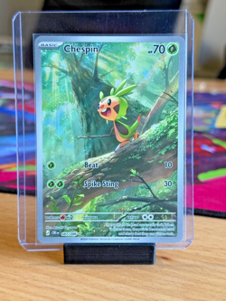 Chespin 087/086 Illustration Rare IR Pokemon Chaos Rising NM - Image 1