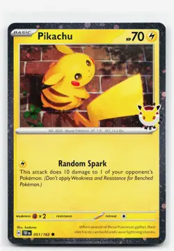 Pikachu (Pokemon Day 2026) Common - MCAP 051/162 EN NM Holofoil - Image 1