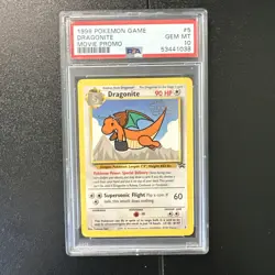 1999 Pokemon Game Dragonite Movie Promo #5 - PSA 10 GEM MINT - Image 1