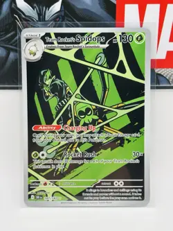 Pokemon TCG Team Rocket's Spidops Ex 187/182 Illustration Rare Destined Rivals - Image 1