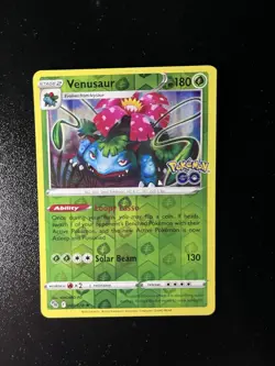English Pokemon TCG Venusaur Reverse Holo Rare Pokemon GO 003/078 Near Mint - Image 1