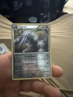 Aggron 1/102 LP HGSS Triumphant Rare Holo Reverse Holo Pokemon - Image 1