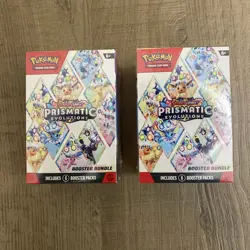 NEW SEALED Pokemon TCG Scarlet & Violet Prismatic Evolutions Booster Bundle x2 - Image 1