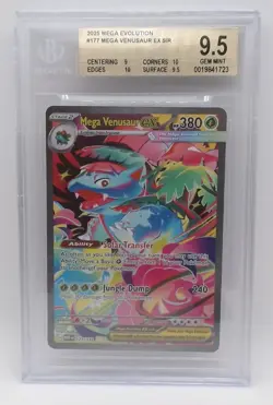 2025 Pokemon Mega Evolution Mega Venusaur ex SIR 177/132 BGS GEM MINT 9.5 - Image 1