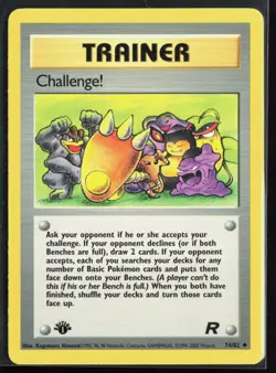 Challenge! 74/82 - Pokemon 1st Edition Team Rocket - Uncommon - NM/LP - Image 1