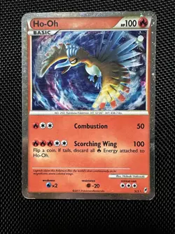 Pokemon Call of Legends Ho-Oh SL5 Shiny Holo Rare Moderately Played - Image 1