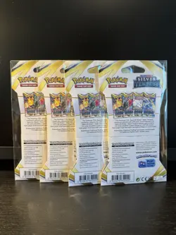 (x4) Pokemon TCG: Sword & Shield Silver Tempest Booster Pack - Lugia Art 820650850929 - Image 2
