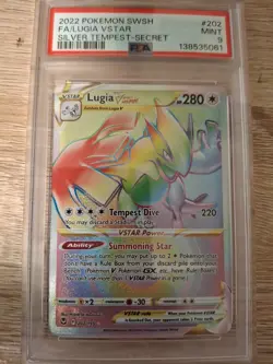 2022 Pokemon SWSH Silver Tempest Lugia VST #202/195 PSA 9 - Image 1