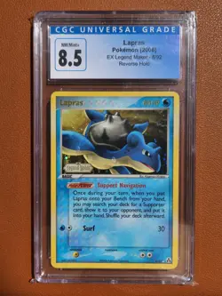 Lapras 8/92 Pokemon Reverse Holo Rare Ex Legend Maker CGC GRADED 8.5 NM/MINT+ - Image 2