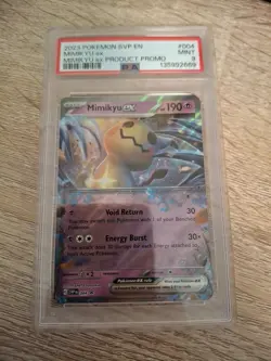 Pokemon TCG Mimikyu EX #004 Promo Scarlet & Violet PSA 9! Mint! - Image 1