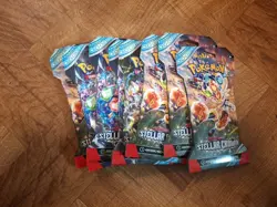 (8) Pokemon TCG Scarlet & Violet : Stellar Crown Sleeved Booster Packs - Image 1