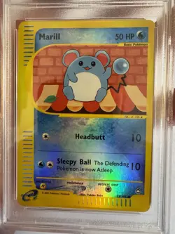 2003 Pokemon - Marill Reverse Holo E Reader Aquapolis 53/147 - PSA 9 Mint! WOTC - Image 4