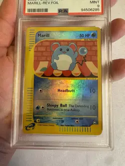 2003 Pokemon - Marill Reverse Holo E Reader Aquapolis 53/147 - PSA 9 Mint! WOTC - Image 5