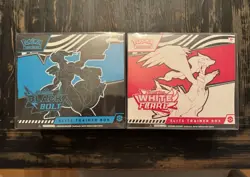 Pokemon Black Bolt & White Flare Elite Trainer Box Set, 2 Boxes, Sealed - Image 1