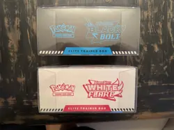 Pokemon Black Bolt & White Flare Elite Trainer Box Set, 2 Boxes, Sealed - Image 2