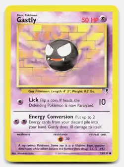 Gastly 76/110 Common Legendary Collection Pokemon LP - Image 1