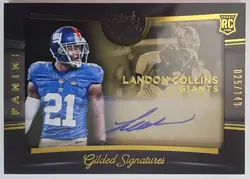 2015 Panini Black Gold Gilded Signatures /149 Landon Collins Rookie Auto RC - Image 1