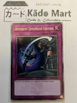Different Dimension Ground RA04-EN101 Quarter Century Secret Rare 1st Edition... - Image 1