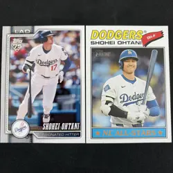 Shohei Ohtani 2026 Topps Series 1 and Heritage (2 Card Lot) Los Angeles Dodgers - Image 1