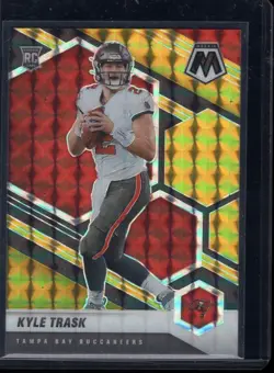 2021 Panini Mosaic KYLE TRASK Black Gold Prizm 2/8 1/1 SP Rookie RC #309 - Image 1