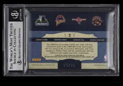 2009 Timeless Treasures Prime Gold Stephen Curry Jersey RC /10 BGS 9 Pop 1 Rare - Image 2