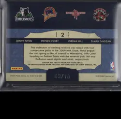2009 Timeless Treasures Prime Gold Stephen Curry Jersey RC /10 BGS 9 Pop 1 Rare - Image 3