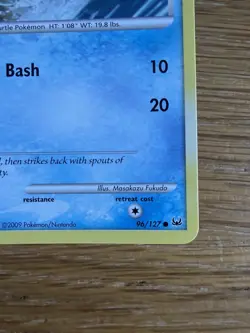 Squirtle 96/127 Pokemon Card Normal Good Condition - Image 5