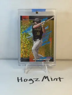 2026 Topps Finest Bryan Reynolds Uncommon #151 Gold Mini Diamond Refractor /50 - Image 1