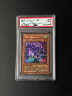 PSA 9 YU-GI-Oh! Lod-Legacy of Darkness 000 Yata-Garasu 1st Edition - Image 1