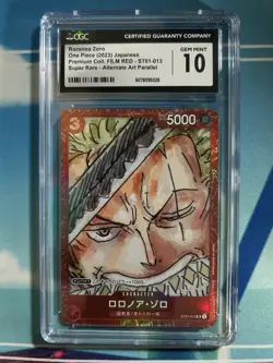 One Piece Roronoa Zoro ST01-013 CGC 10 - Image 1