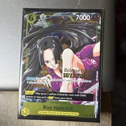 Bandai Boa Hancock P-115 Foil Release Event Winner Promo One Piece Card Game - Image 1